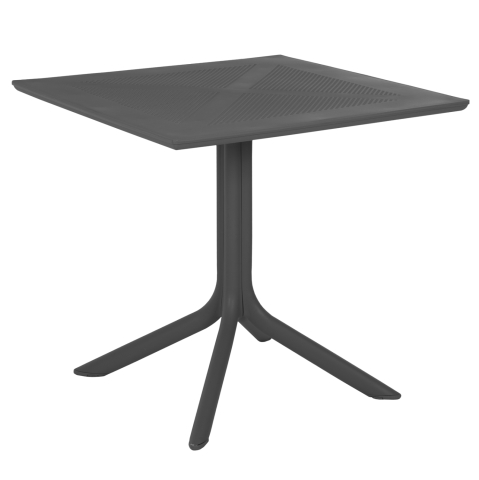 Mese - OUTDOOR POLYPROPYLENE SQUARE TABLE LUNAR HM5930.20 GREY 80x80x75Hcm.