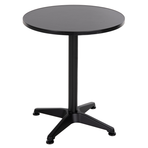 Mese - OUTDOOR ROUND TABLE GOSS HM5974.01 ALUMINUM IN BLACK Φ60x70Hcm.