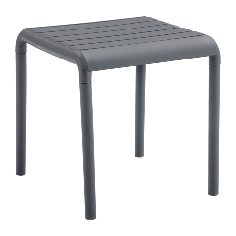 Mese - OUTDOOR SQUARE COFFEE TABLE KORVER HM6335.03 POLYPROPYLENE IN GREY 45x45x47Hcm.