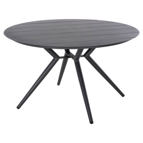 Mese - OUTDOOR TABLE ROUND HIGER HM6061.03 ANTHRACITE ALUMINUM Φ126Χ73Hcm.
