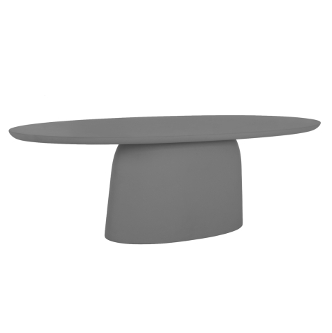 Interior - OVAL DINING TABLE BRECCAN HM6577.01 GREY FIBER CEMENT 240x100x75Hcm.