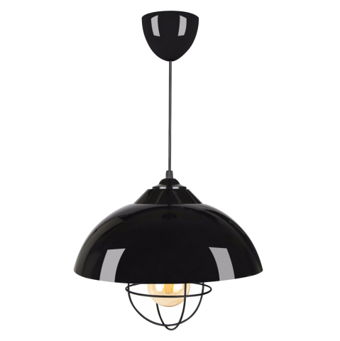 Iluminat de tavan - PENDANT CEILING LAMP HM7621.01 BLACK CAP, BLACK BULB GRID