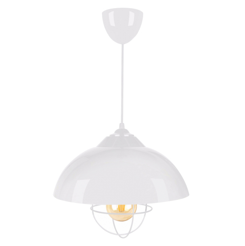 Iluminat de tavan - PENDANT CEILING LAMP HM7621.02 WHITE CAP, WHITE BULB GRID