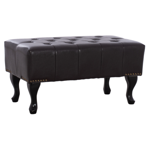 Interior - Piano Stool T.Chesterfield EMMA HM226.01 PU dark brown 80x44x39Hcm