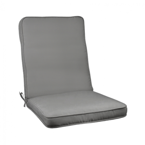 Perne - Pillow for chair with back Polyester Chios Grey HM11238.10P 117(45+72)x45x5cm