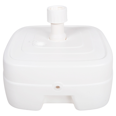 Umbrele - Baze - PLASTIC UMBRELLA BASE WITH WHEEL SOLBAS HM6113.01 WHITE COLOR-FOR POLE 33/50mm 46,5x23,5Hcm.