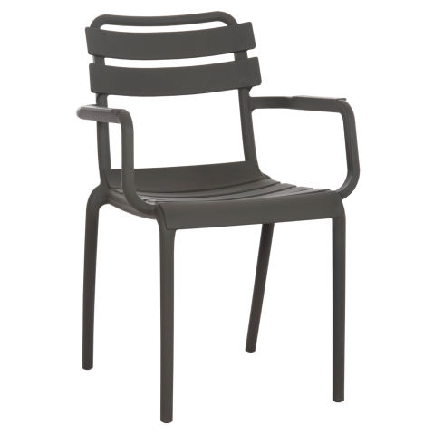 Scaune - Fotolii - POLYPROPYLENE ARMCHAIR PHILLY HM6123.04 OLIVE GREEN 58.5x49x83.5Hcm.