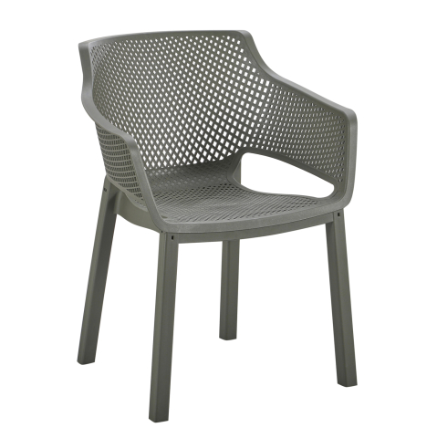 Exterior - POLYPROPYLENE DINING ARMCHAIR PEGGY HM6368.05 DARK OLIVE GREEN 60x55x79Hcm.
