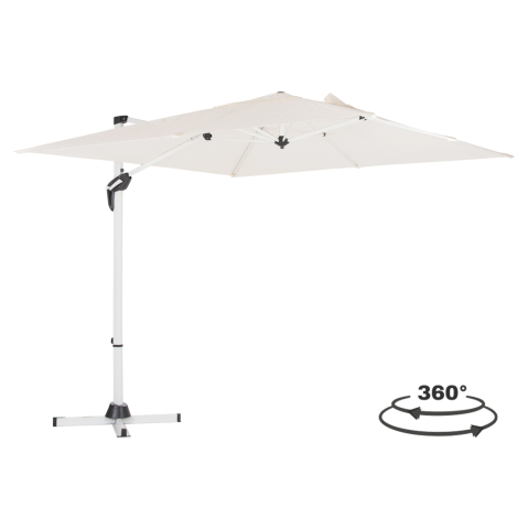 Umbrele - Baze - POOLSIDE UMBRELLA JAVANTE HM6623.02 WHITE ALUMINUM and SHADE 2.7x2.7x2.7Hcm.