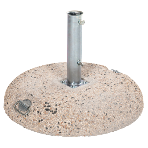 Umbrele - Baze - PREMIUM UMBRELLA BASE HM5476.70P CONCRETE MOSAIC 70KG WITH HANDLES AND GALVANISED TUBE Φ62mm