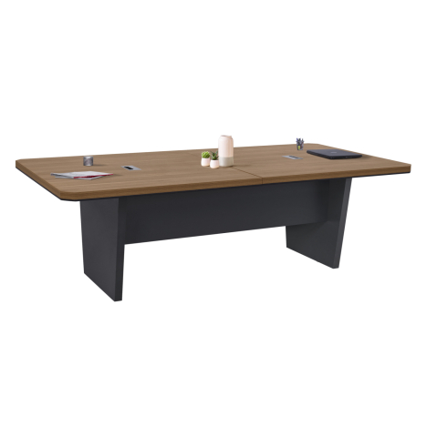 Birouri - Professional Conference desk HM2361 in natural and dark grey 240x120x75cm
