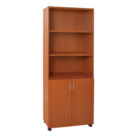 Biblioteci - Professional office bookcase in cherry color HM2055.13 80x40x190 cm.