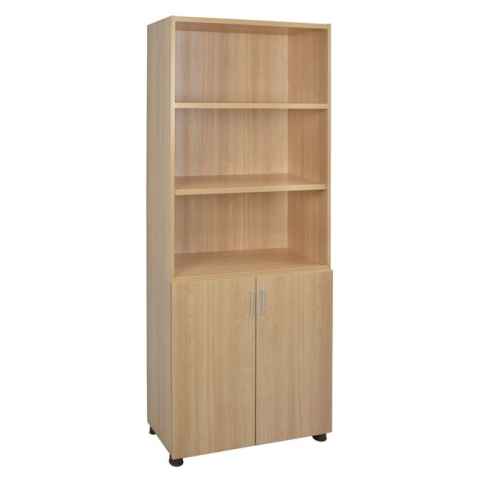 Biblioteci - Professional office bookcase in oak color HM2055.11 80x40x190 cm.