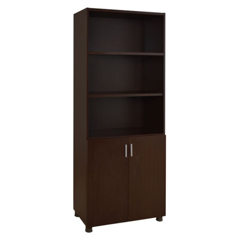 Biblioteci - Professional office bookcase in wenge color HM2055.12 80x40x190 cm.