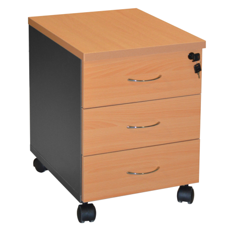 Sertare - Professional office drawer HM2011.01 oak with 3 drawers 38X48X53cm