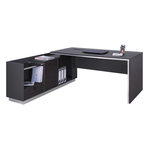 Birouri - Professional Office Left Corner Rosewood HM2086L 180x170x76cm