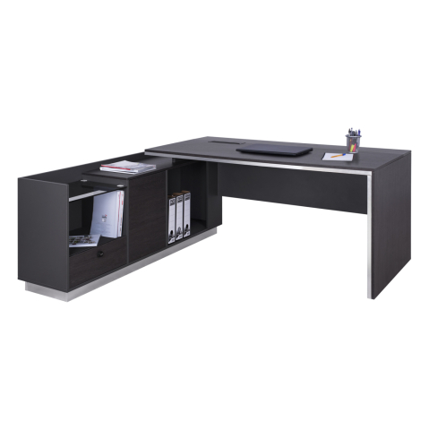 Birouri - Professional Office Left Corner Rosewood HM2112L 200x160x76cm