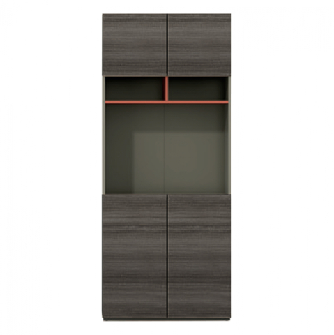 Biblioteci - Professional Office Library Lux Series Mocha and Ash color 80x40x190 HM2122