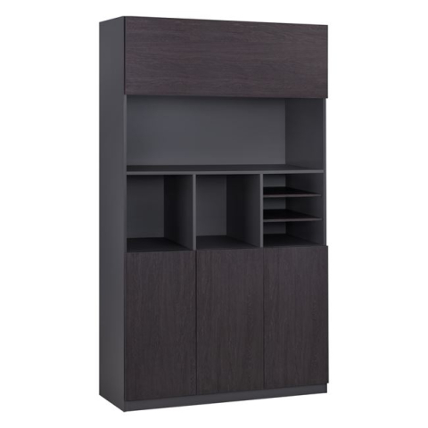 Biblioteci - Professional office library Rosewood HM2088 120x40x200cm