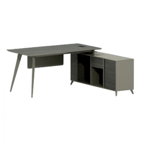 Birouri - Professional Office Lux Series 180x140x75 Reversible corner mocha and ash HM2116