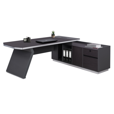 Birouri - Professional office right corner Rosewood HM2084R 220x180x76cm
