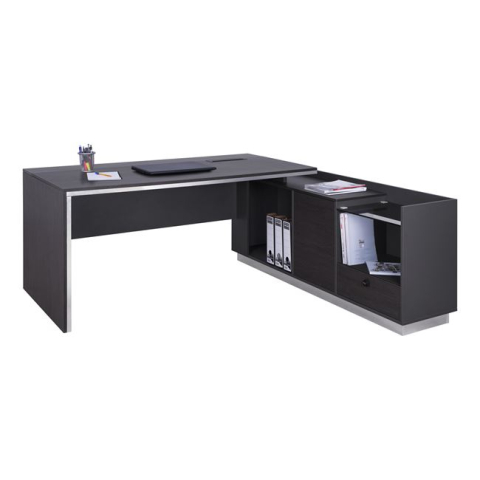 Birouri - Professional office right corner Rosewood HM2086R 180x170x76cm