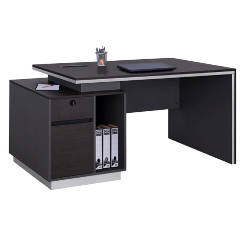 Birouri - Professional office with left cabinet Rosewoof HM2087L 160x80x76cm