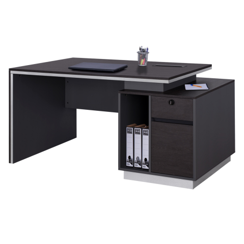 Birouri - Professional Office with Right closet Rosewood HM2113R 180x80x76cm
