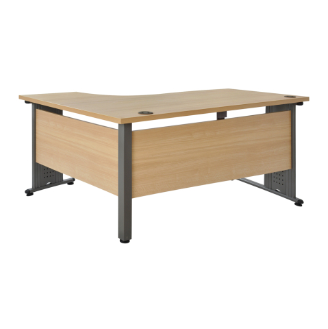 Birouri - Professional right corner office HM2043.01R in oak color 160x120x75