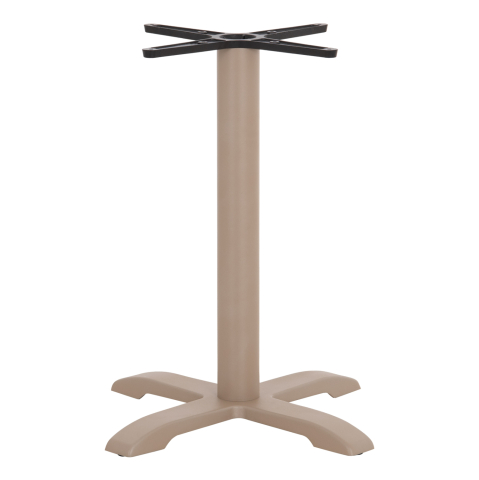 Baze pentru mese - PROFESSIONAL TABLE BASE 4-PRONGED HM406.25 STEEL/CAST IRON--CAPPUCCINO 62x62x72Hcm.