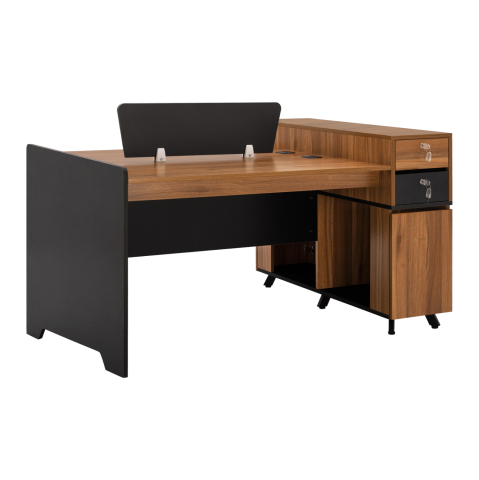 Birouri - Professional workstation desk for 2 People Supreme HM2374 154x120x89cm