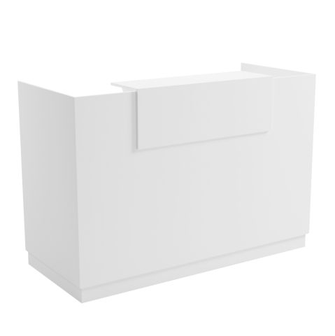 Covoare de zona - RECEPTION DESK BARRY HM2153.02 MELAMINE IN ALL WHITE 160x70x110Hcm.
