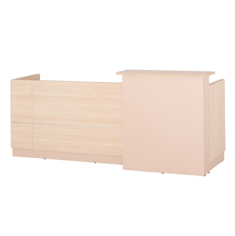 Covoare de zona - RECEPTION DESK DALTON HM2068.02 MELAMINE IN SONAMA-BEIGE 240x80x106Hcm.