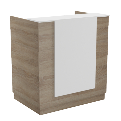 Covoare de zona - RECEPTION DESK KARMEN HM2155.01 MELAMINE IN SONAMA/WHITE 100x70x110Hcm.