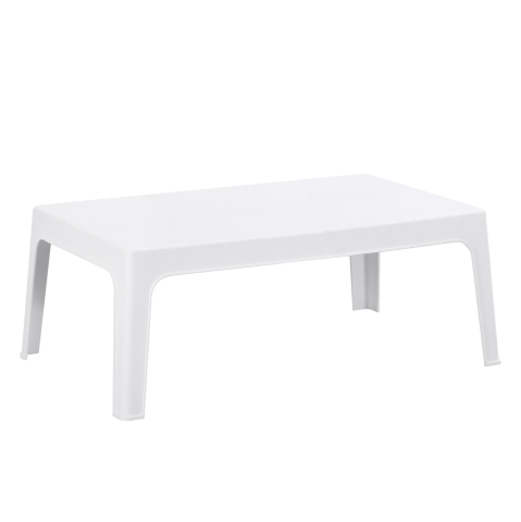 Mese - RECTANGULAR COFFEE TABLE SLEEK HM6367.01 POLYPROPYLENE IN WHITE 105x64x40Hcm.