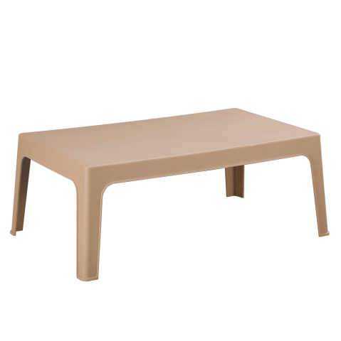 Mese - RECTANGULAR COFFEE TABLE SLEEK HM6367.03 POLYPROPYLENE IN CAPPUCCINO 105x64x40Hcm.