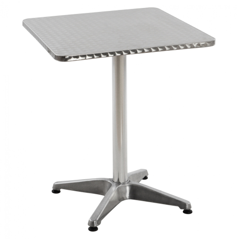 Exterior - Rectangular Table Frodo Aluminum 60x60x72Η cm 4legs HM5016