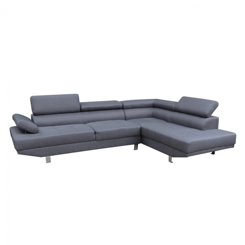 Interior - RIGHT CORNER SOFA GORO HM3085.10L GREY FABRIC 270x200x87H cm