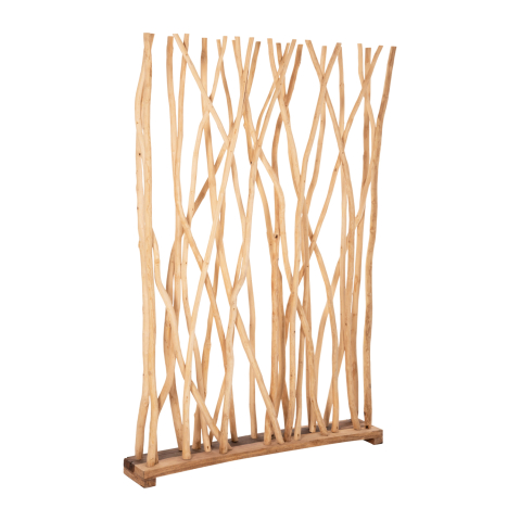 Paravane - Huse - ROOM DIVIDER HM9521 SOLID TEAK BRANCHES IN NATURAL COLOR 120Χ20Χ180Hcm.