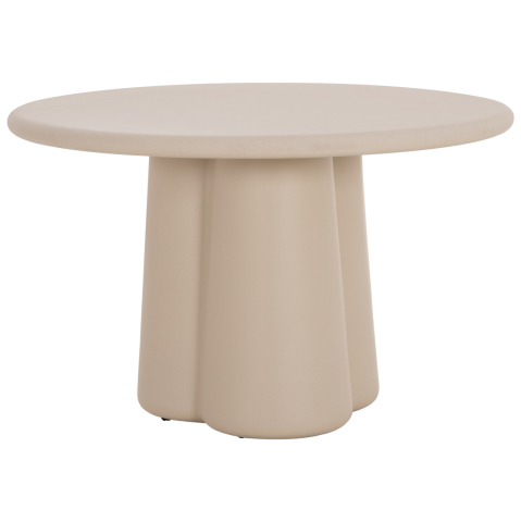 Mese - ROUND DINING TABLE NAYU HM6583.02 BEIGE FIBER CEMENT Φ120x73Hcm.