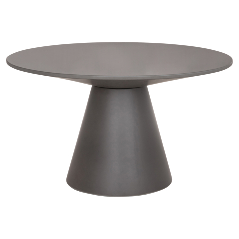 Mese - ROUND DINING TABLE RAIKO HM6573.01 GREY FIBER CEMENT Φ130x75Hcm