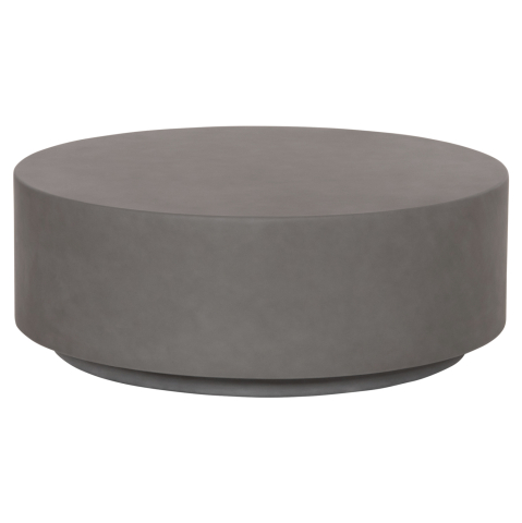 Interior - ROUND OUTDOOR COFFEE TABLE KYOKO HM6579.01 GREY FIBER CEMENT Φ90x30Hcm