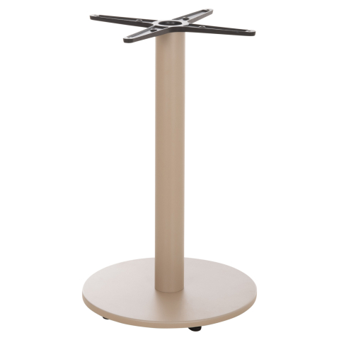 Baze pentru mese - ROUND TABLE BASE HM476.25 ALUMINUM IN CAPPUCCINO Φ45Χ72Hcm.--CROSS 48x48cm