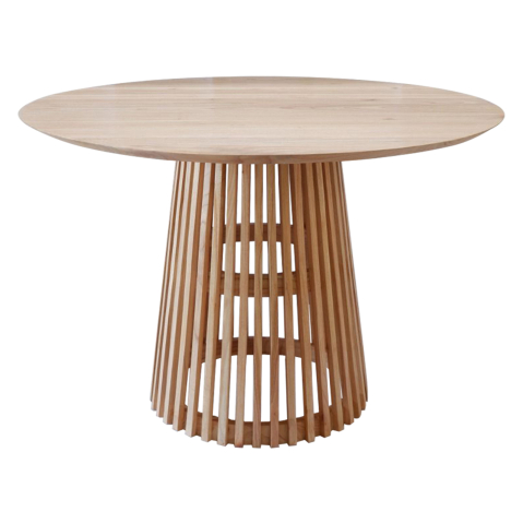 Mese - ROUND TABLE FRANTZ MINDI WOOD NATURAL COLOR Φ150x78.5Hcm.HM9457.01