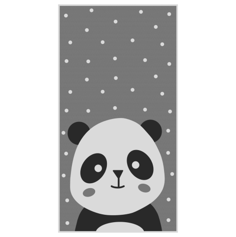 Covoare pentru copii - SERIES KIDDER HM7678.14 80Χ150cm, kids rug with panda, fringes