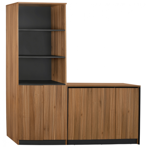 Biblioteci - Set 2 pieces Professional office library with cabinet Supreme HM11369