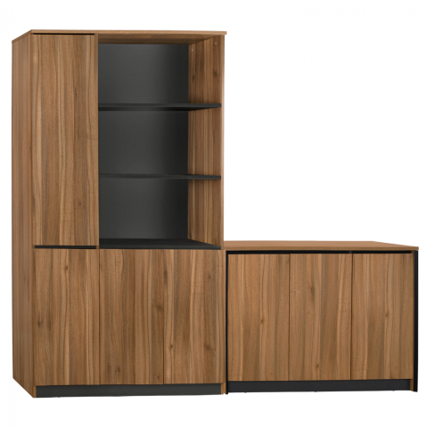 Biblioteci - Set 2 pieces Professional Office Library with cabinet Supreme HM11370