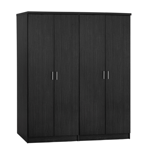 Interior - Set 2 pieces Wardrobe 4 leaf Zebrano 160x42x181 HM11350.01