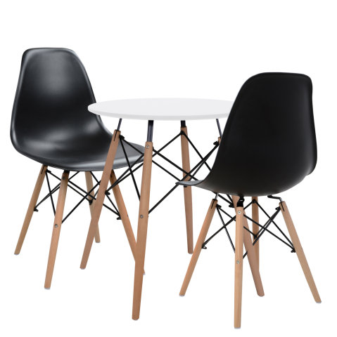 Interior - Set 3pieces Table D60 and Chairs Twist HM10307