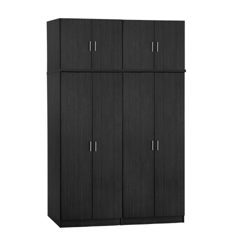 Interior - Set 4 pieces Wardrobe Four Leaf with loft Zebrano 160x42x241 HM11353.01